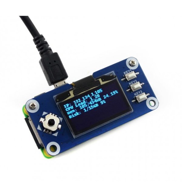 1.3inch OLED display HAT for Raspberry Pi (128x64) - Physical Computing Lab