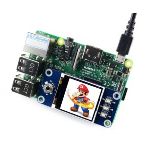 画像4: 1.44inch LCD display HAT for Raspberry Pi（128x128）