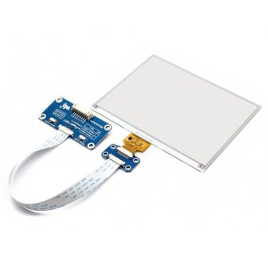 画像1: 5.83inch E-Ink display HAT for Raspberry Pi, red/black/white three-color (600x448)