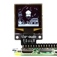 1.12" Mono OLED (128x128, white/black) Breakout