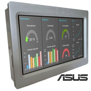 画像1: Panel PC Industrial, carcasa de Aluminio,Cumplimiento EMC (ASUS Quad-Core, 2GB, 16Gb eMMC+MicroSD socket)