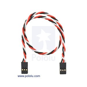 画像1: Twisted Servo Extension Cable 12" Female - Female