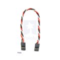 Twisted Servo Y Splitter Cable 6" Female - Female