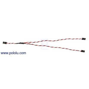 画像3: Twisted Servo Y Splitter Cable 12" Female - 2x Female