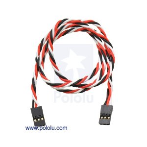 画像1: Twisted Servo Y Splitter Cable 24" Female - Female