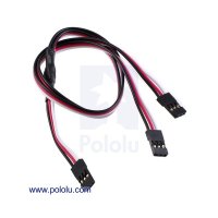 Servo Y Splitter Cable 12" Female - 2x Female