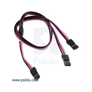 画像1: Servo Y Splitter Cable 12" Female - 2x Female