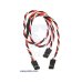 画像1: Twisted Servo Y Splitter Cable 12" Female - 2x Female (1)