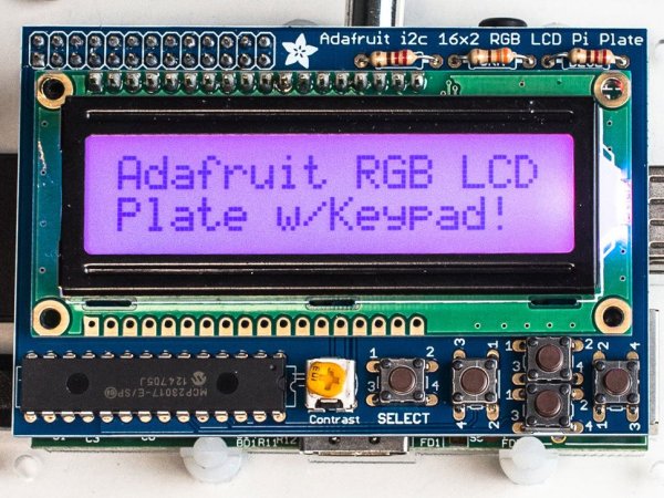 画像1: Adafruit RGB Positive 16x2 LCD+Keypad Kit for Raspberry Pi (1)