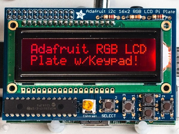 画像1: Adafruit RGB Negative 16x2 LCD+Keypad Kit for Raspberry Pi (1)
