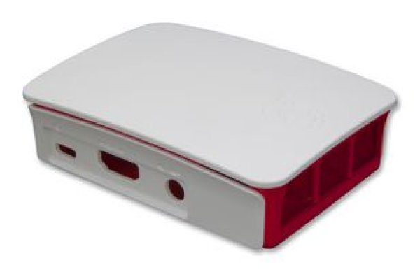 画像1: RASPBERRY-PI3-CASE  Official Raspberry Pi 3 Case - Red and White (1)