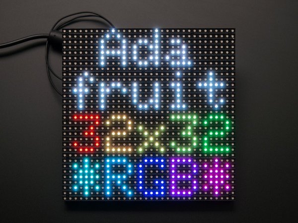 画像1: 32x32 RGB LED Matrix Panel - 6mm pitch (1)