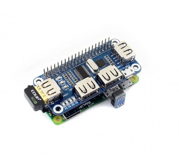画像2: 4 Port USB HUB HAT for Raspberry Pi (2)