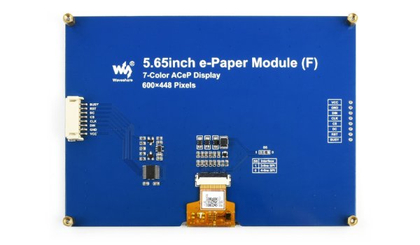画像3: 5.65inch ACeP 7-Color E-Paper E-Ink Display Module, 600×448 Pixels (3)