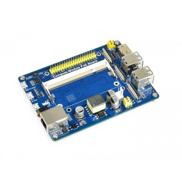 画像1: Compute Module IO Board with PoE Feature, for Raspberry Pi CM3/CM3L/CM3+/CM3+L (1)