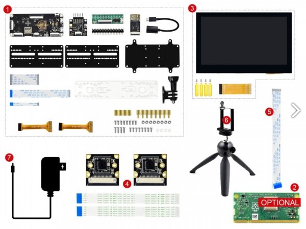 画像1: Raspberry Pi Compute Module 3+ Development Kit Type C, CM3+ Binocular Vision Kit (1)