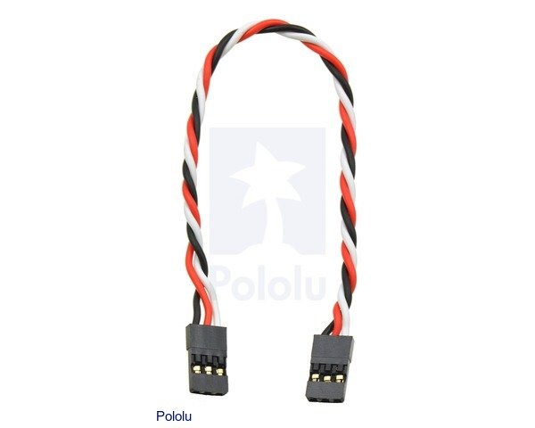 画像1: Twisted Servo Y Splitter Cable 6" Female - Female (1)