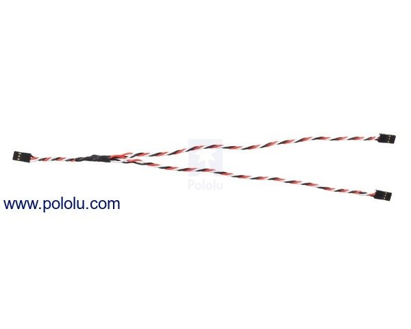 画像3: Twisted Servo Y Splitter Cable 12" Female - 2x Female (3)