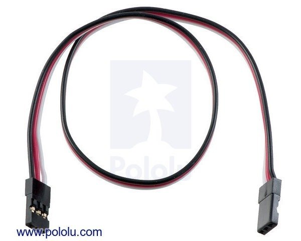 画像1: Servo Extension Cable 12" Female - Female (1)