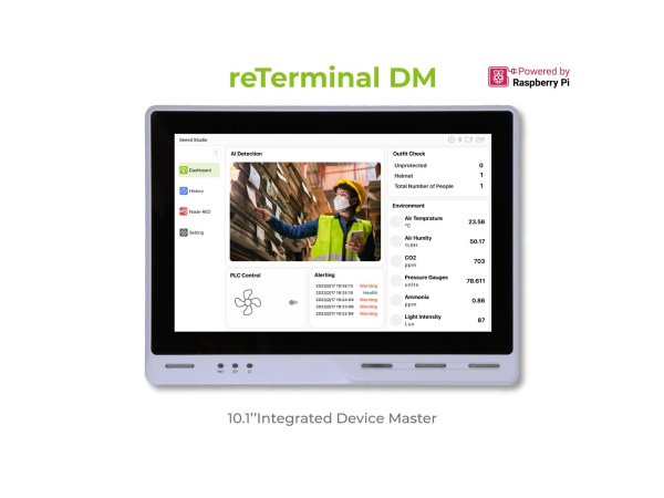 画像1: reTerminal DM- 10.1 インチ統合デバイス マスター&産業用グレード HMI/PLC/パネル PC/ゲートウェイ オールインワン (1)