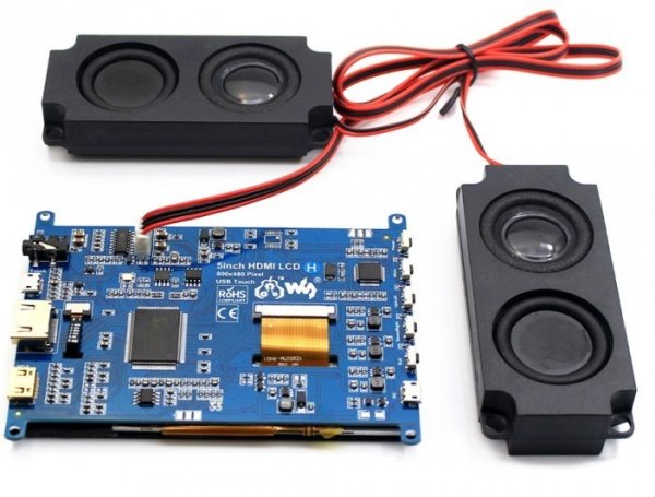 画像2: Raspberry Pi 用 5inch タッチスクリーンLCD(H) マルチメディア対応 (2)