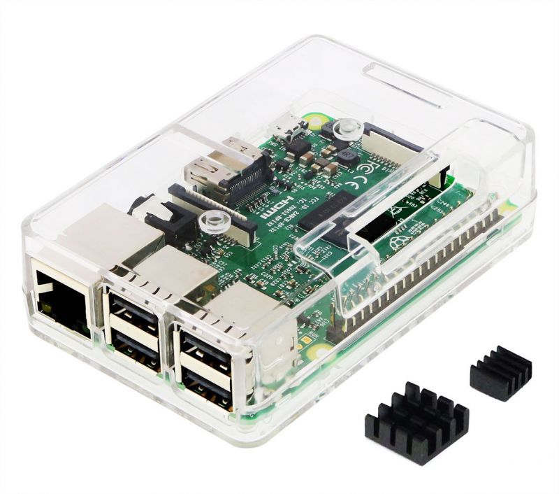 Raspberry Pi3 Model B ボード＆ケースセット-Physical Computing Lab