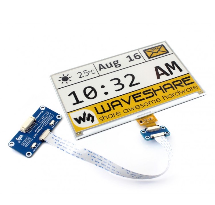 2.13/" 212×104 ePaper E-Ink display ha Raspberry Pi zero e-paper TRE COLORI ROSSO
