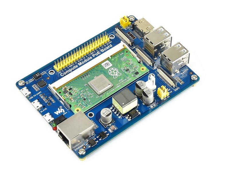Compute Module IO Board with PoE Feature, for Raspberry Pi  CM3/CM3L/CM3+/CM3+L